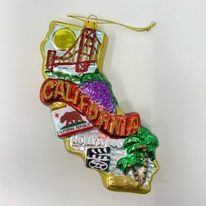 Kurt Adler California Glass Ornament